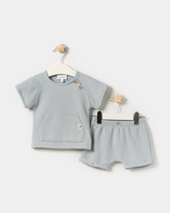 Kanguru Cepli Şortlu Unisex İkili Takım (6/9-18/24 Ay)