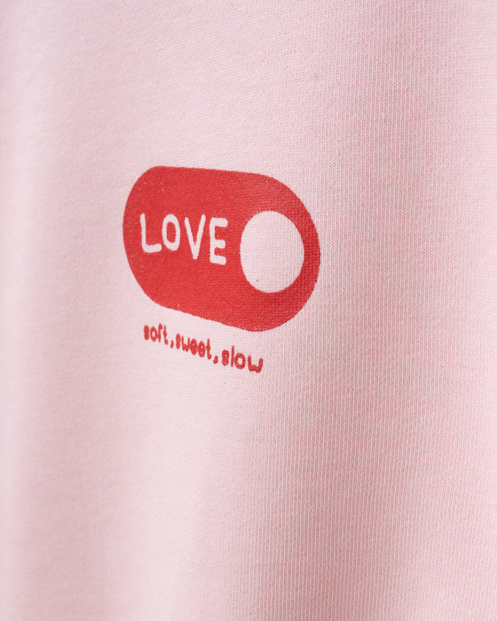 Kız Bebek Alt Üst Takım Kalp Baskılı Love Detaylı (9-24 Ay)
