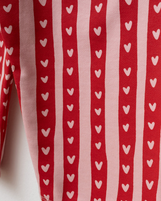 Kız Bebek Alt Üst Takım Kalp Baskılı Love Detaylı (9-24 Ay)