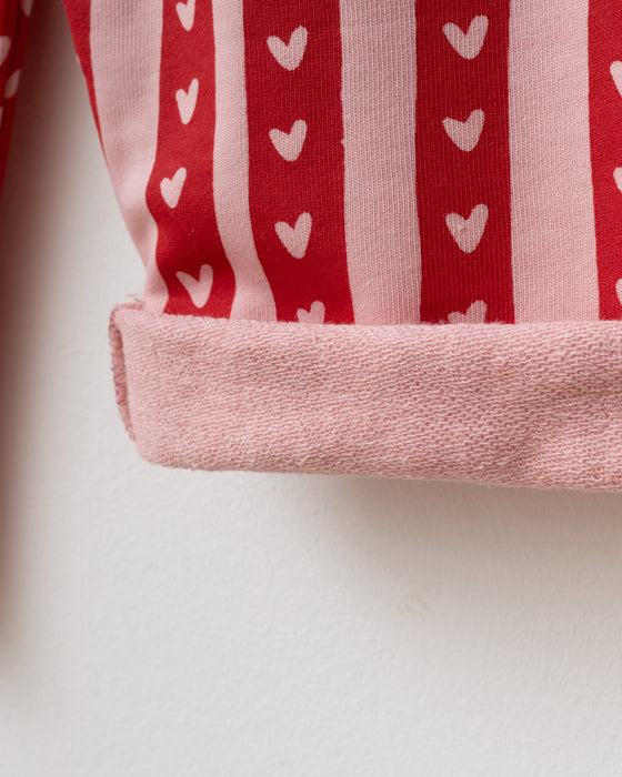 Kız Bebek Alt Üst Takım Kalp Baskılı Love Detaylı (9-24 Ay)