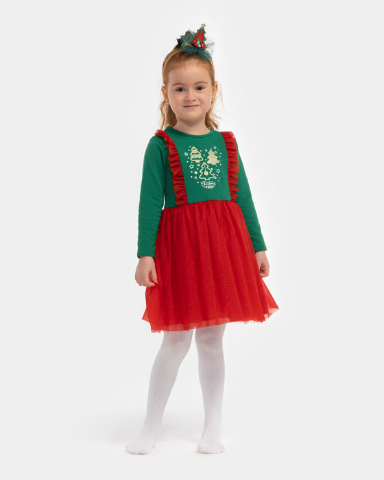 New Year's Tulle Girl Dress (2-5 Yrs)