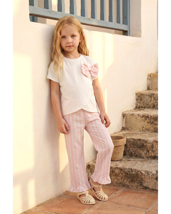 Kız Çocuk Fiyonk Detaylı Takım (4-8 Yaş)