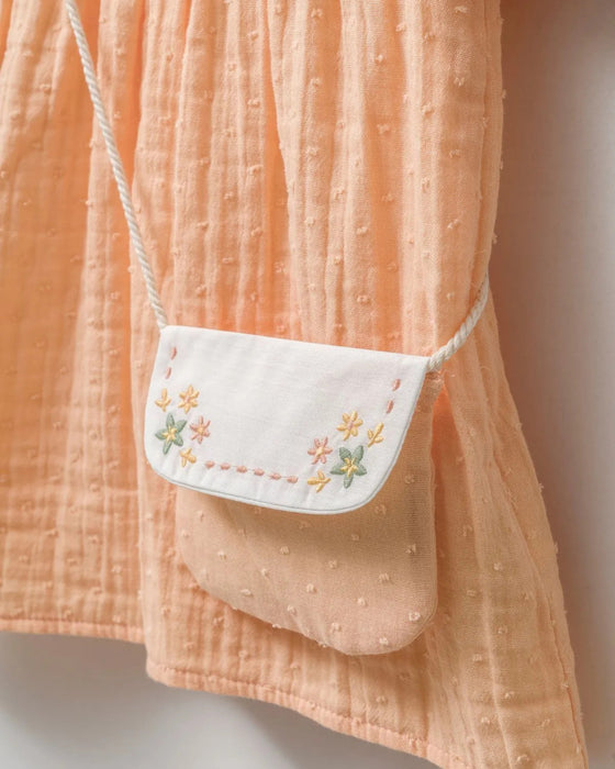 Kız Bebek Bebe Yakalı Çantalı Elbise (9 Ay- 3 Yaş)