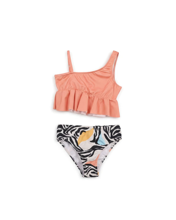 Kız Çocuk Altı Desenli Bikini Takımı 3'lü Set (13-14 / 15-16 Yaş)