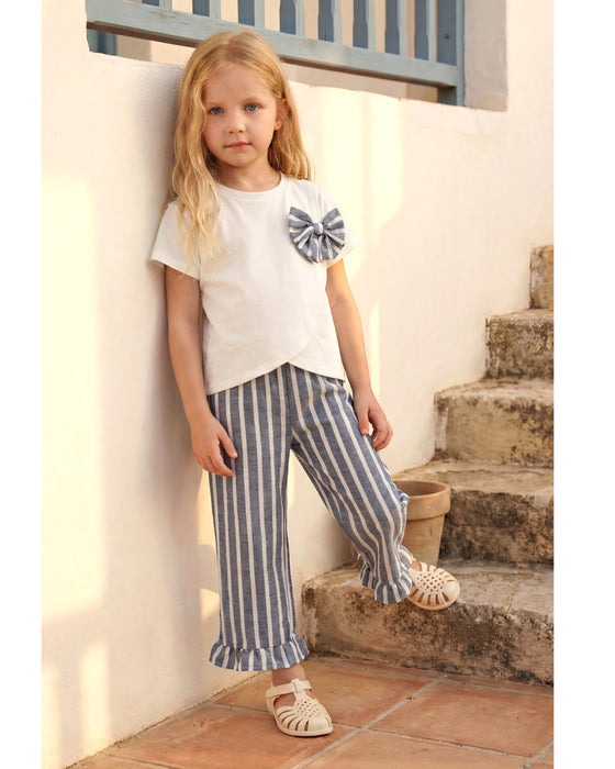 Kız Çocuk Fiyonk Detaylı Takım (4-8 Yaş)