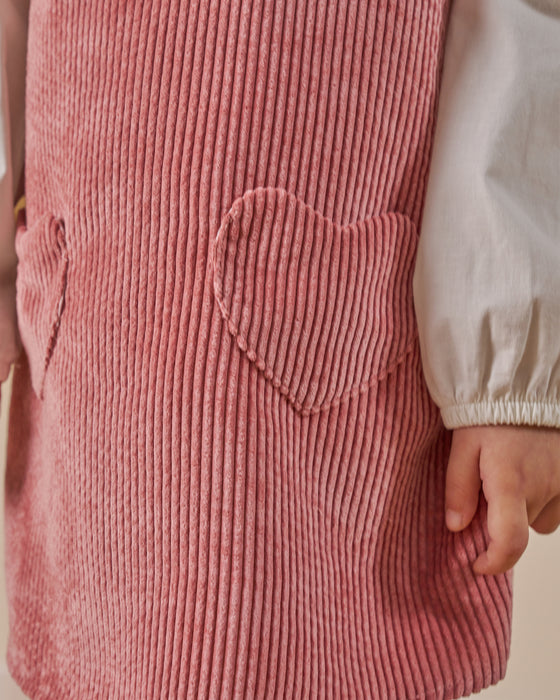 Kız Çocuk Gömlekli Yaka Detaylı Elbise (4-7 Yaş)