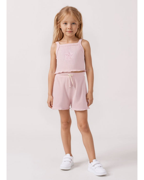 Kız Çocuk Crop Alt Üst Takım (2-3/6-7 Yaş )