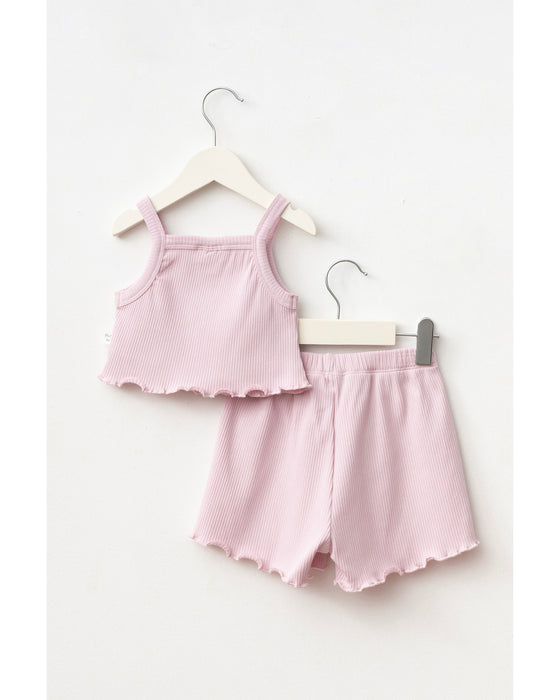 Kız Çocuk Crop Alt Üst Takım (2-3/6-7 Yaş )