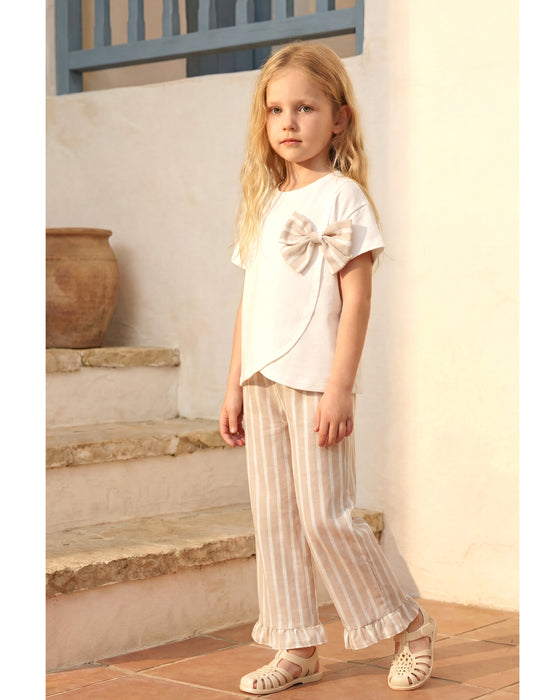 Kız Çocuk Fiyonk Detaylı Takım (4-8 Yaş)