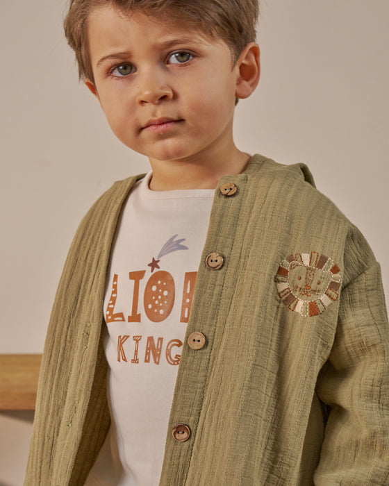 Erkek Bebek Bayramlık Baskılı  3'lü Alt Üst Takım (9 Ay-3 Yaş)