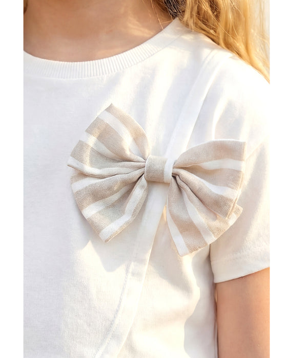 Kız Çocuk Fiyonk Detaylı Takım (4-8 Yaş)