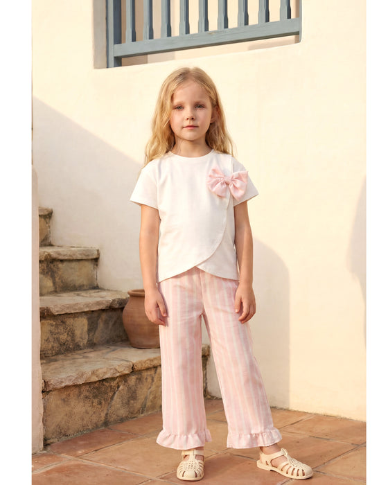 Kız Çocuk Fiyonk Detaylı Takım (4-8 Yaş)