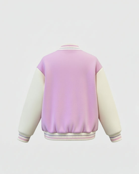 C Süzene Nakışlı Kız Çocuk Kolej Ceket (8-12 Yaş)