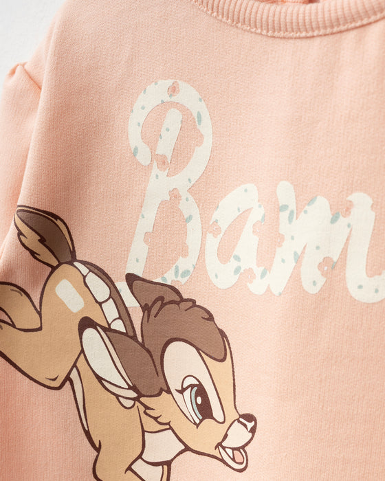 Bambi Baskılı İspanyol Paça Taytlı İkili Takım (9-24 Ay)