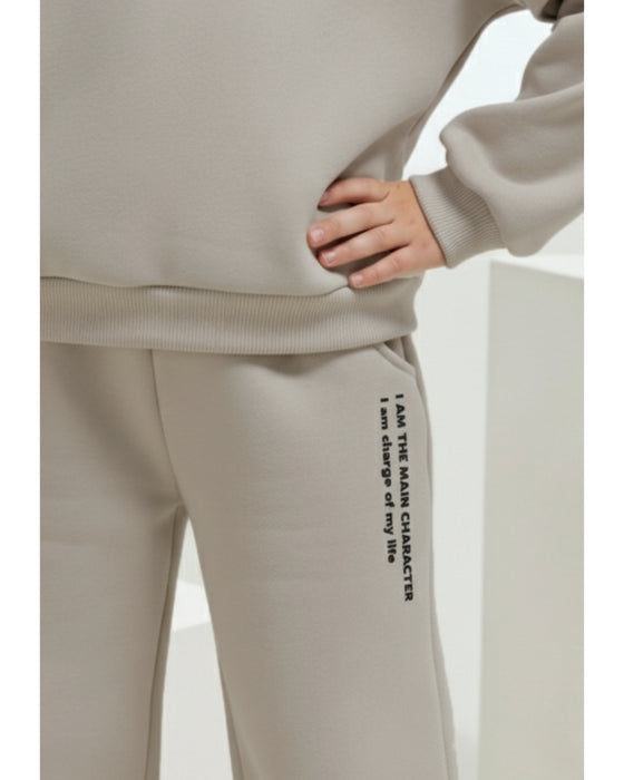 Unstoppable Kız Çocuk Geniş Paça Oversize Eşofman Takımı (9-13 Yaş)