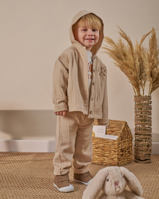 Erkek Bebek Bayramlık Baskılı  3'lü Alt Üst Takım (9 Ay-3 Yaş)