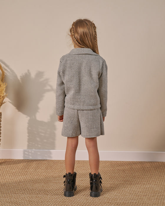 Kız Çocuk Fiyonk Detaylı Etekli Bayramlık 3'lü Takım (4-8 Yaş)